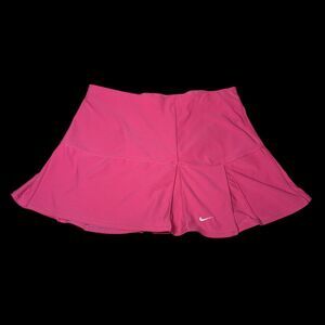 Nike Women's Dri-fit Skort Pleated Short Lined Tennis Golf Athletic PINK sz M